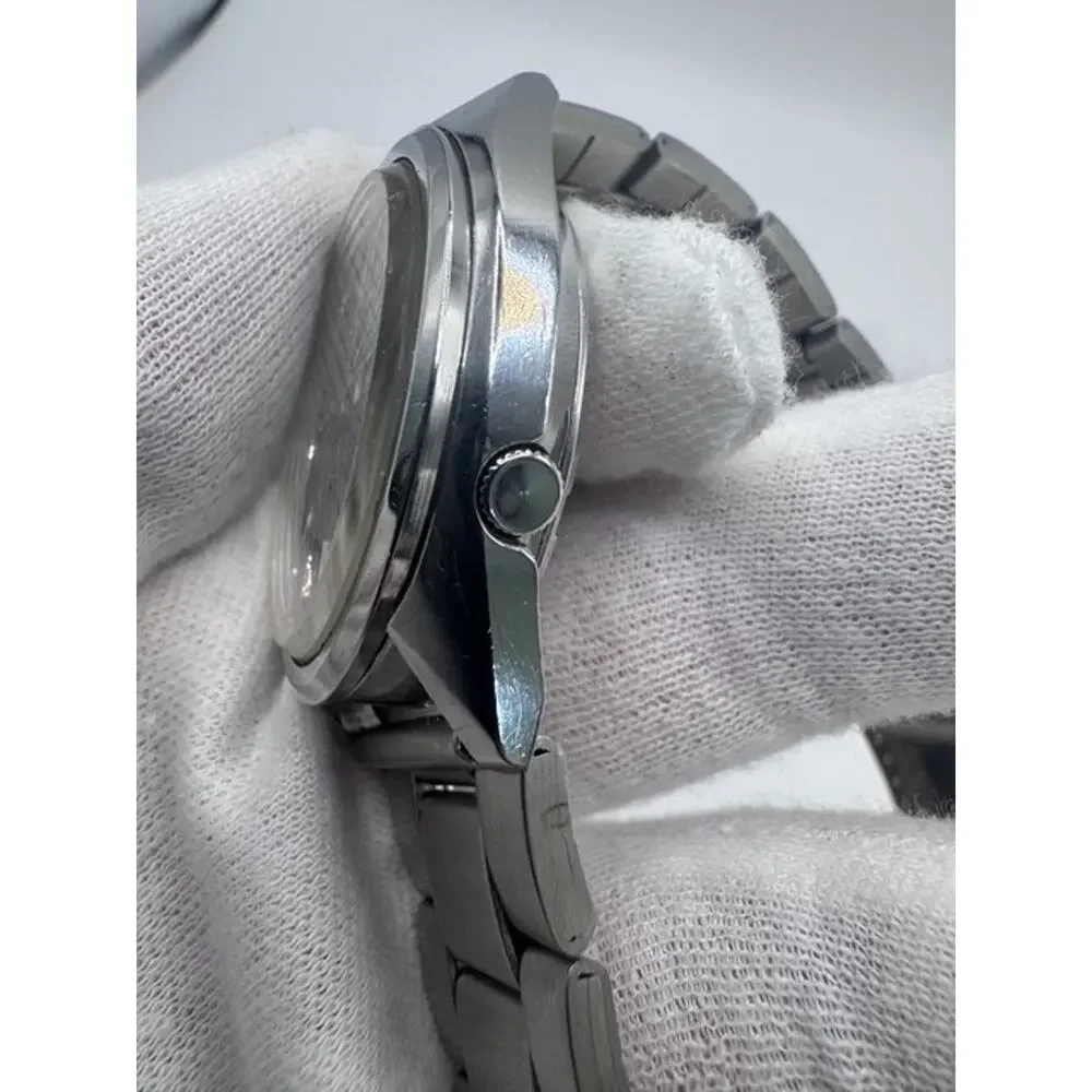 Vintage SEIKO 5 ACTUS SS 6106-7510 Ice Blue 25J Automatic Day-Date